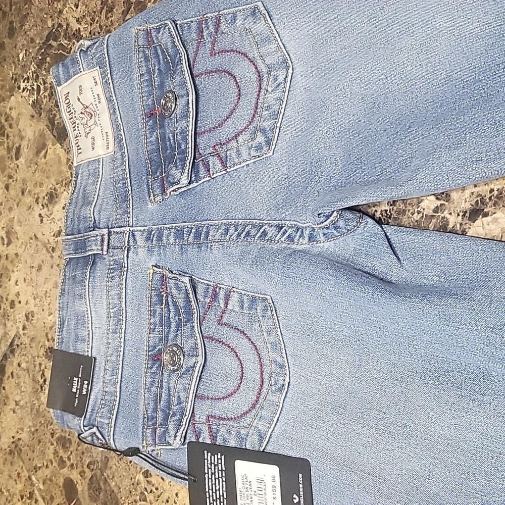 TRUE RELIGION GIRLS SIZE 24 HALLE HR SN NWOTS FLAP SKINNY JEANS NWTS